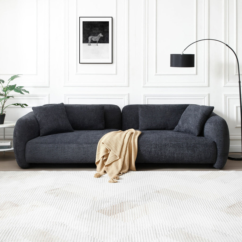 The Windsor Modern Sofa Black
