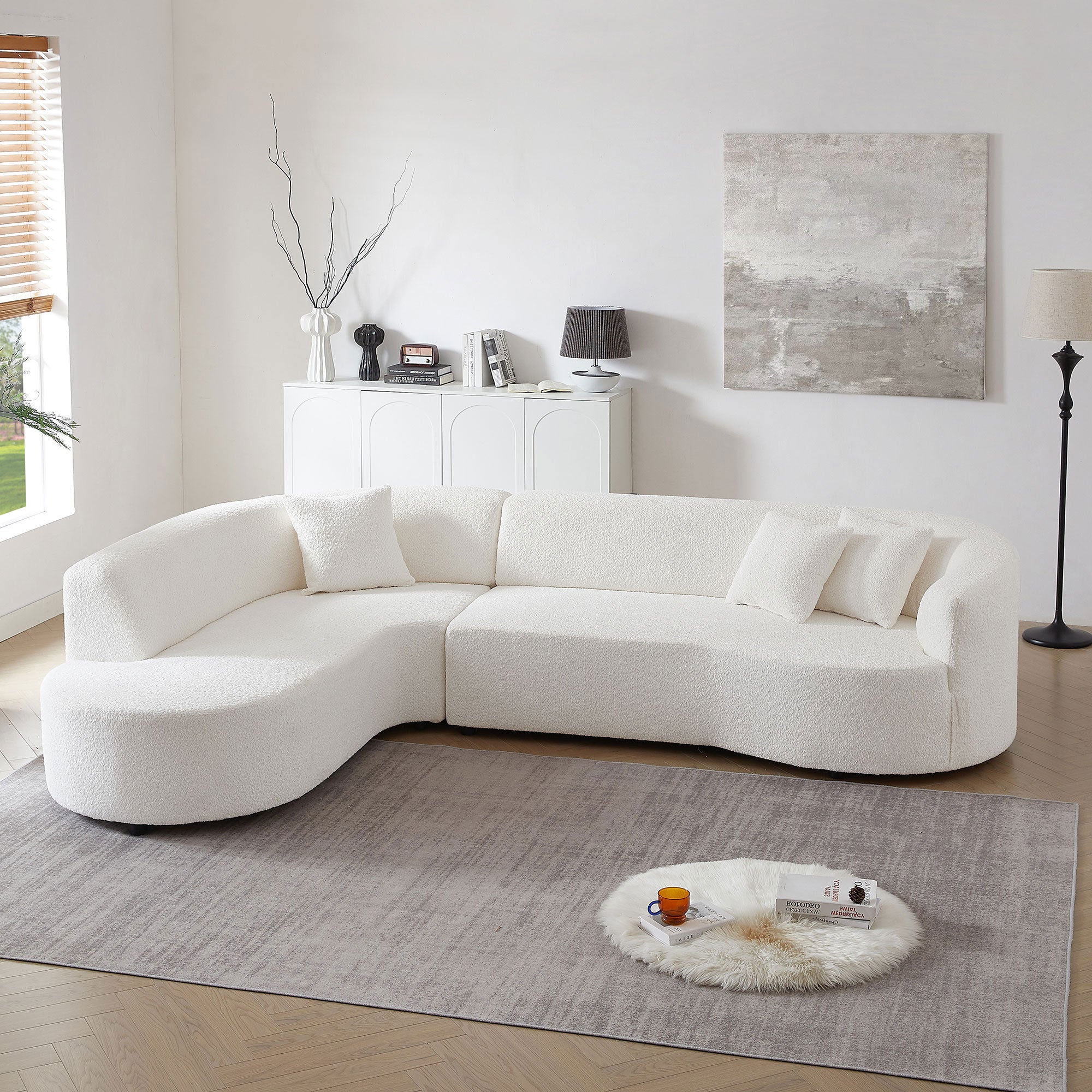 The Bishop Modular Sectional Sofa with Left Chaises L-Shaped Corner Comfy
