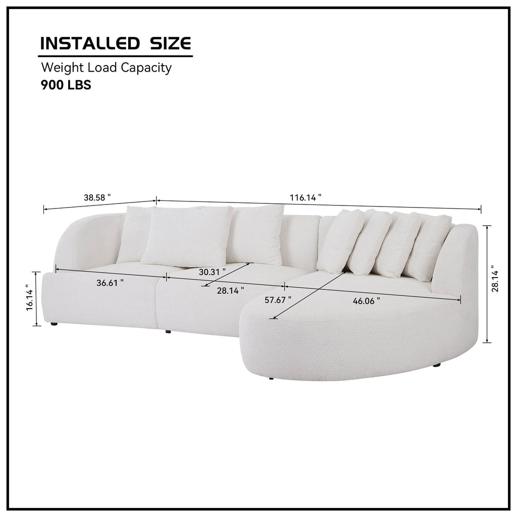The Aristelle Living Room Modular Sectional Couch