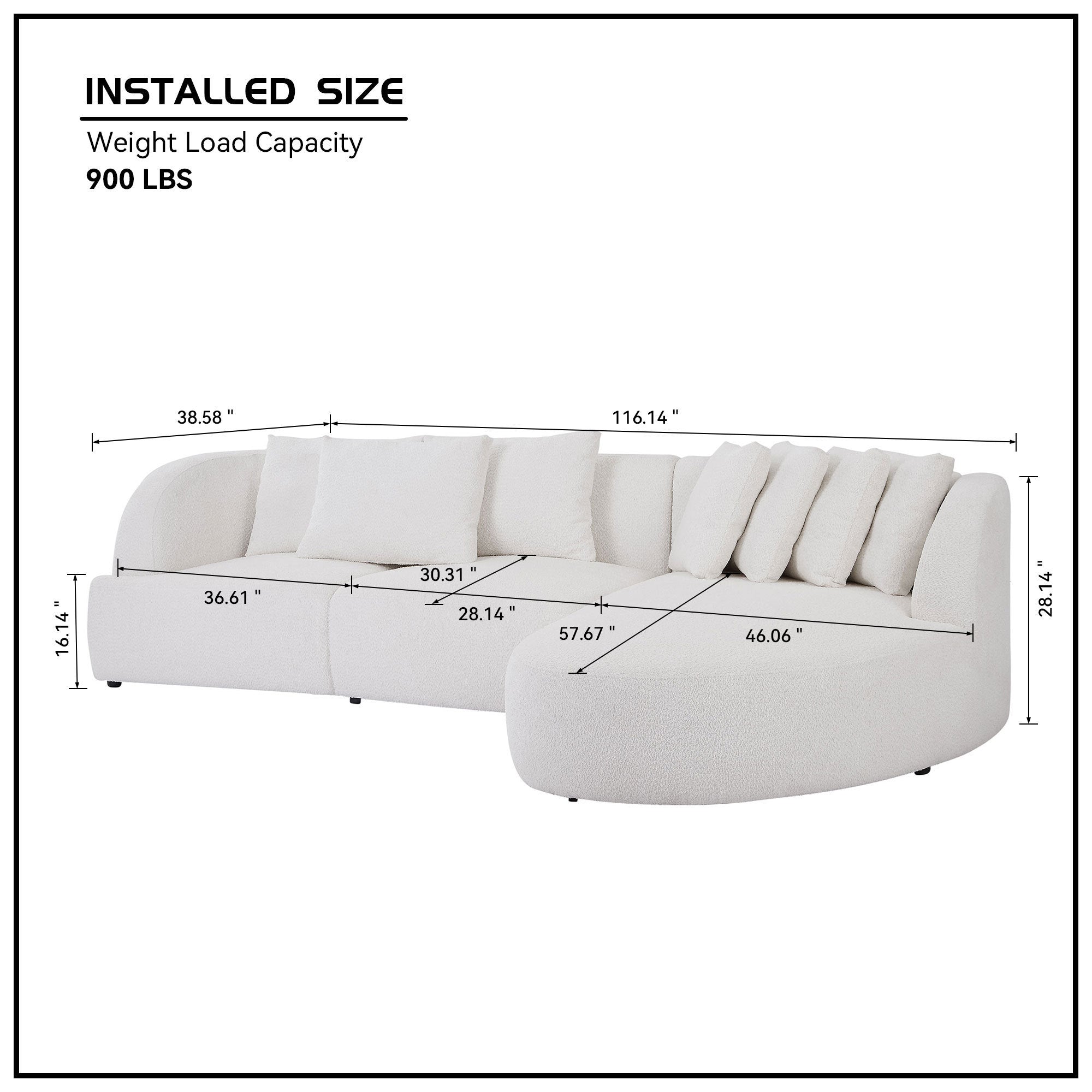 The Aristelle Living Room Modular Sectional Couch