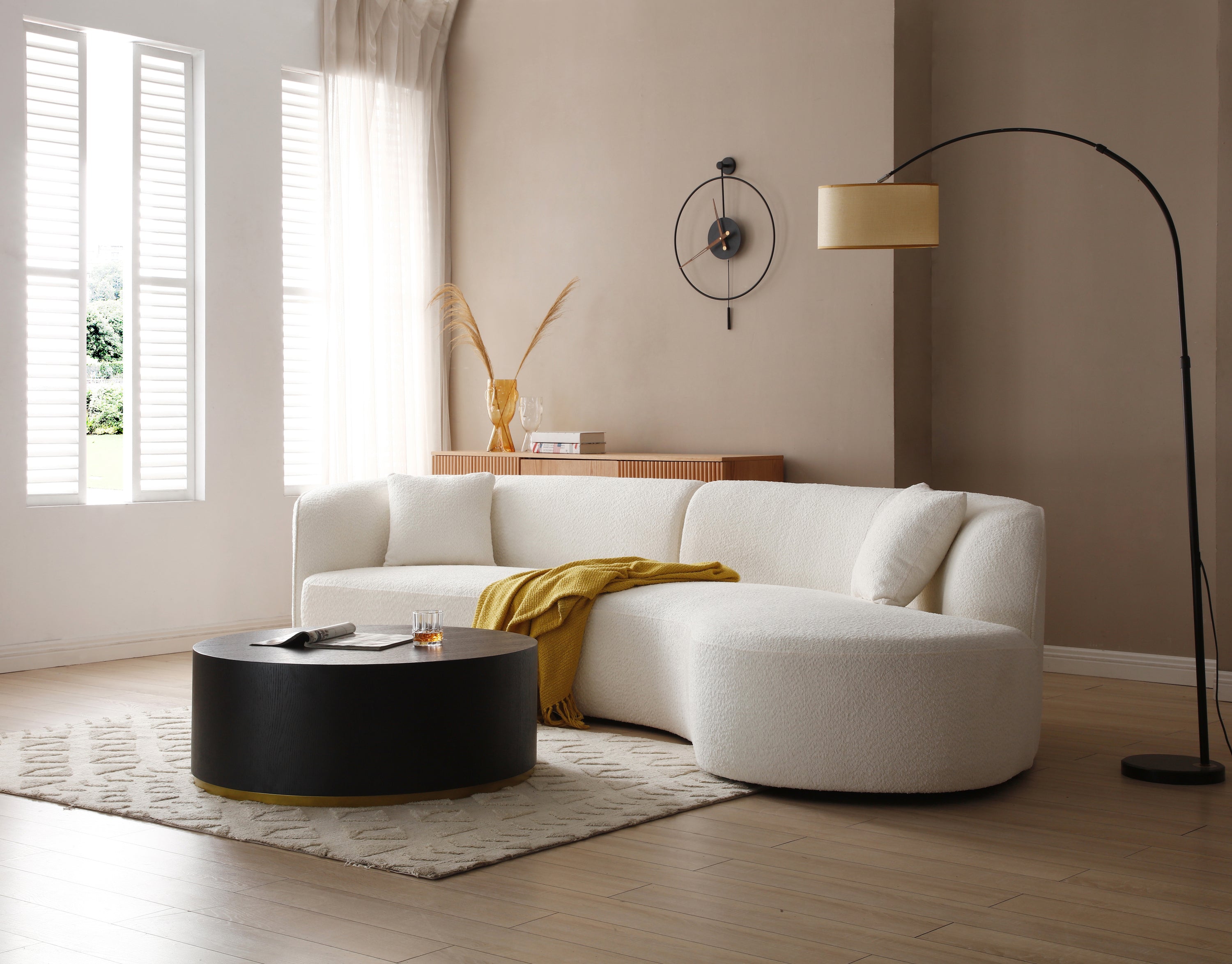 The Stella Luxury Modern Style Living Room Curved Sofa