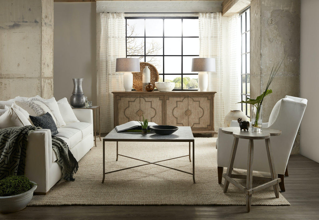 The Silva Alfresco Lapilli Carved Top Cocktail Table